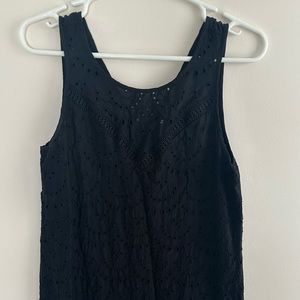 GAP Black Eyelet Dress